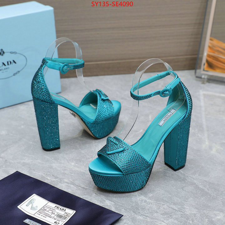 Women Shoes-Prada,mirror quality , ID: SE4090,$: 135USD