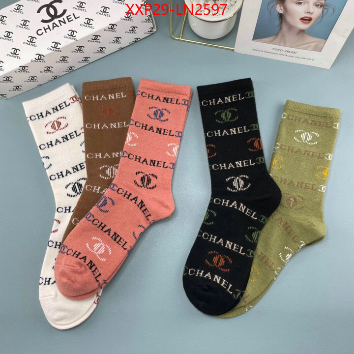 Sock-Chanel,buy first copy replica , ID: LN2597,$: 29USD