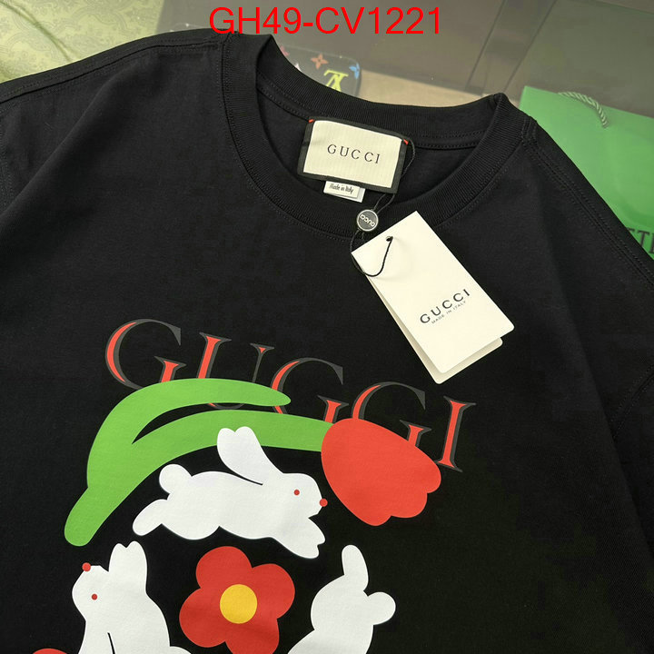 Clothing-Gucci,buy aaaaa cheap , ID: CV1221,$: 49USD