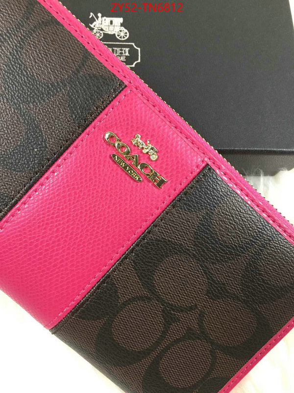 Coach Bags(4A)-Wallet,best capucines replica ,ID: TN6812,$: 52USD