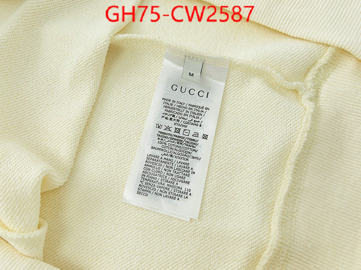 Clothing-Gucci,where to buy replicas , ID: CW2587,$: 75USD