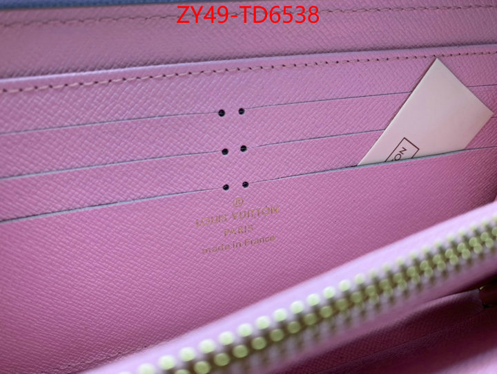 LV Bags(4A)-Wallet,designer 1:1 replica ,ID: TD6538,$: 49USD