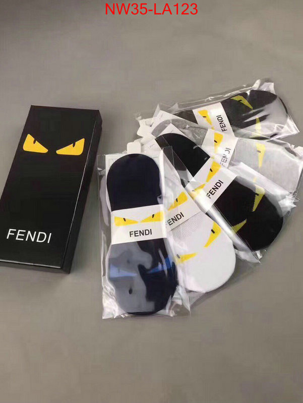 Sock-Fendi,wholesale replica shop , ID:LA123,$: 35USD