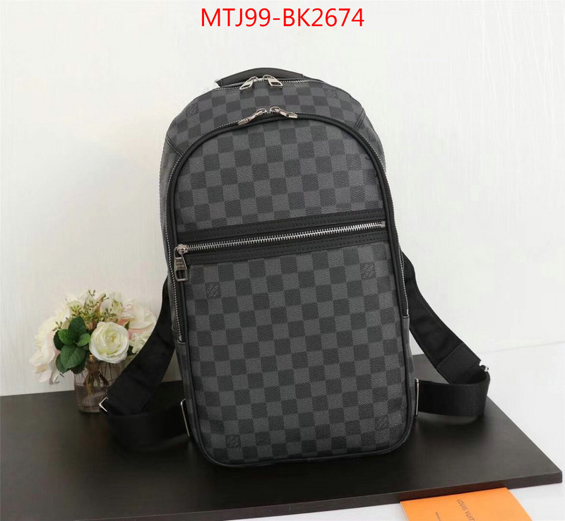 LV Bags(4A)-Backpack-,ID: BK2674,$:99USD