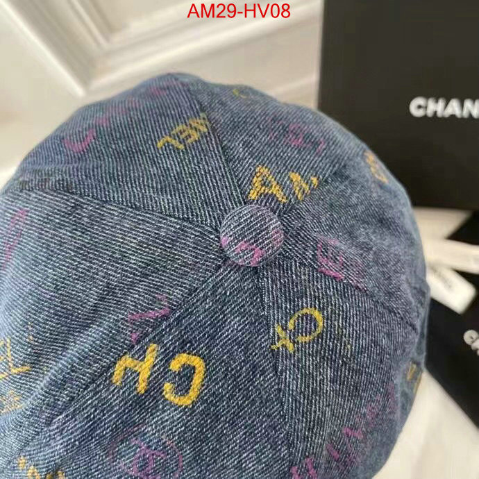 Cap (Hat)-Chanel,2023 replica , ID: HV08,$: 29USD
