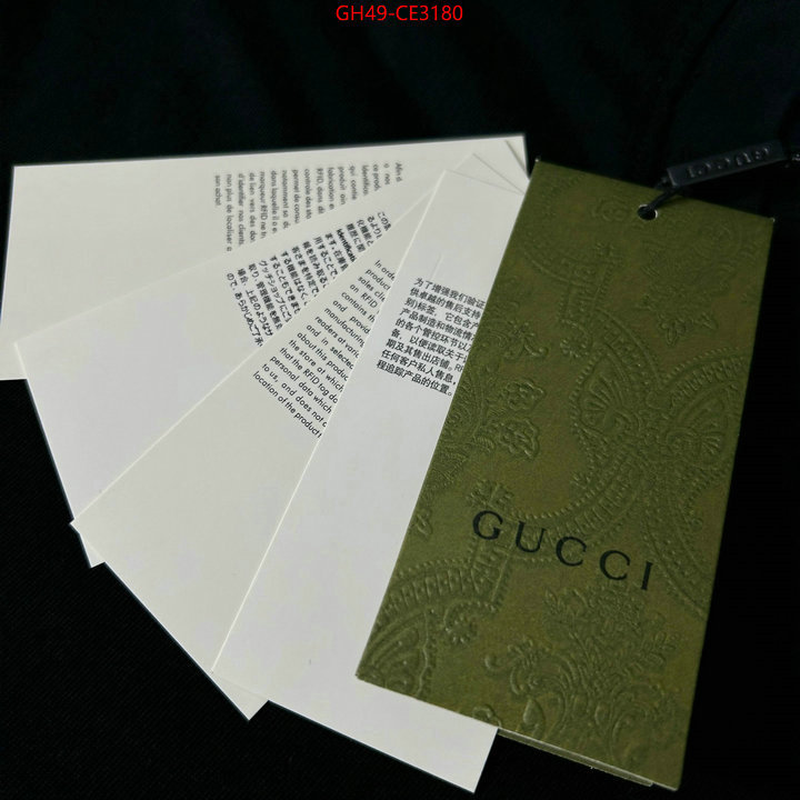 Clothing-Gucci,2023 replica wholesale cheap sales online , ID: CE3180,$: 49USD