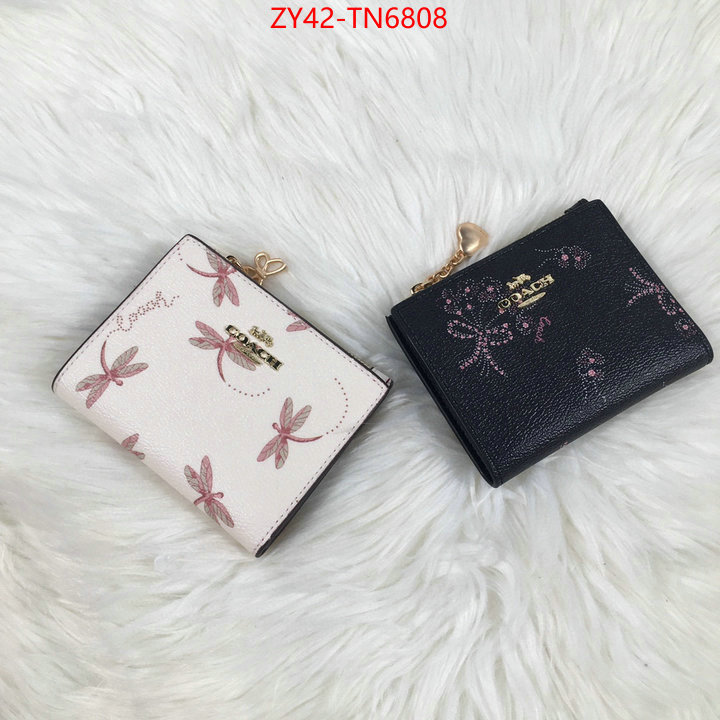 Coach Bags(4A)-Wallet,customize the best replica ,ID: TN6808,$: 42USD