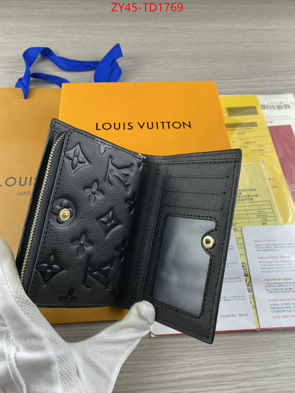 LV Bags(4A)-Wallet,ID: TD1769,$: 45USD