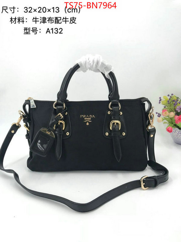 Prada Bags(4A)-Handbag-,replica online ,ID: BN7964,$: 75USD