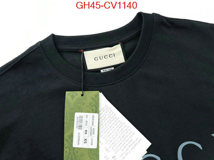 Clothing-Gucci,where quality designer replica , ID: CV1140,$: 45USD