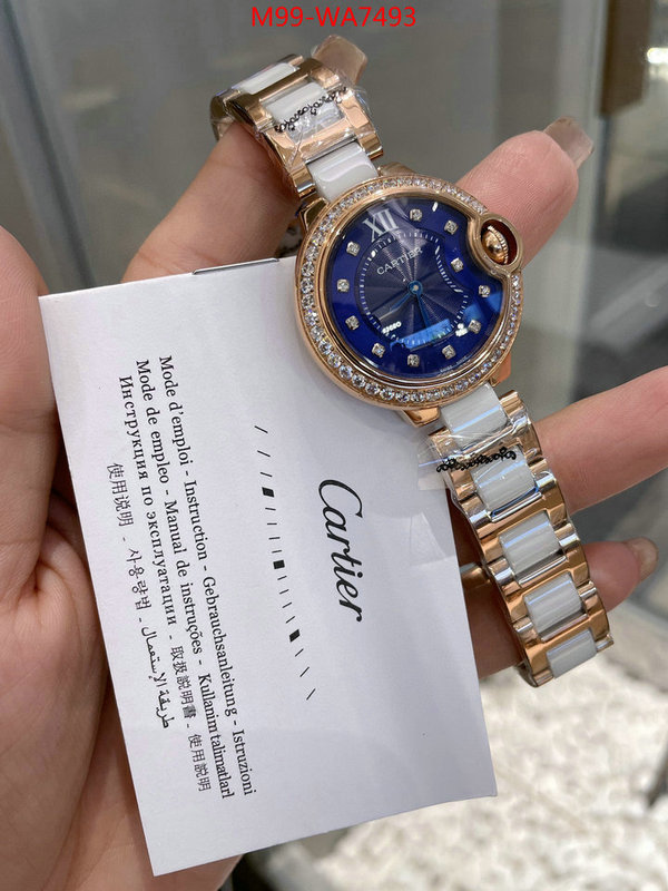Watch(4A)-Cartier,perfect quality ,ID: WA7493,$: 99USD