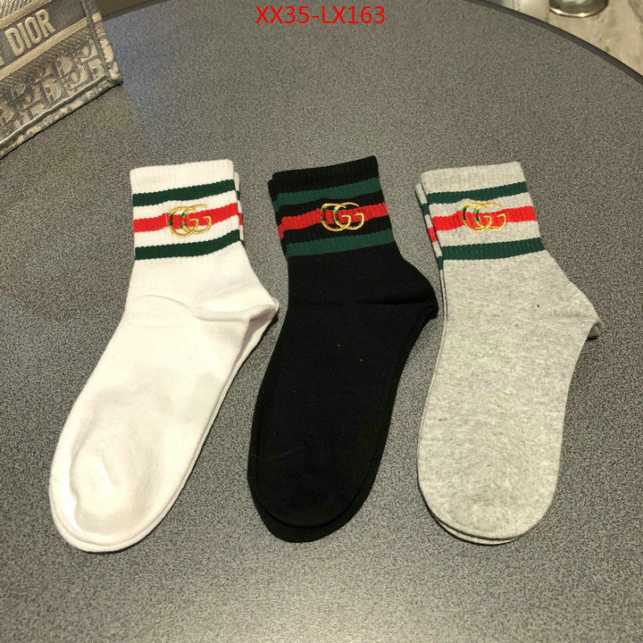 Sock-Gucci,wholesale imitation designer replicas , ID: LX163,$: 35USD