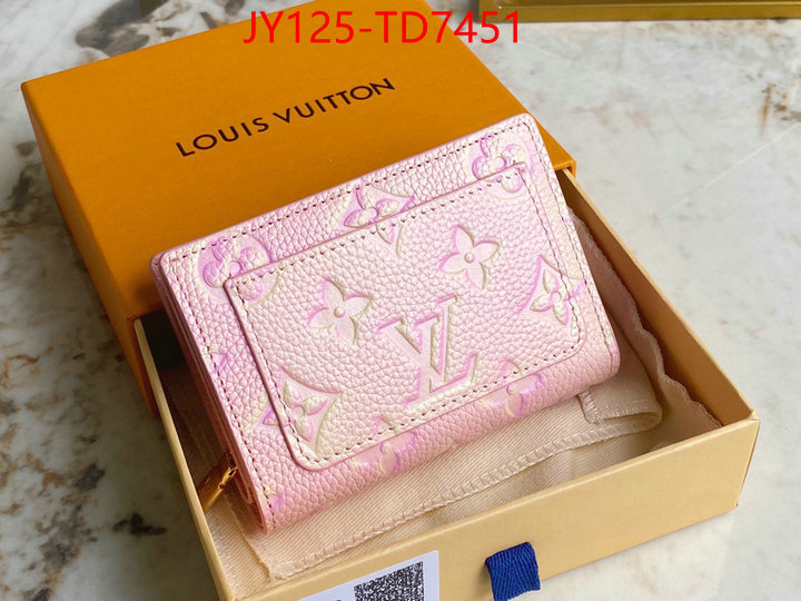 LV Bags(TOP)-Wallet,ID: TD7451,$: 125USD