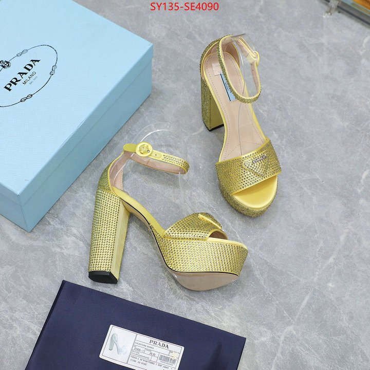 Women Shoes-Prada,mirror quality , ID: SE4090,$: 135USD