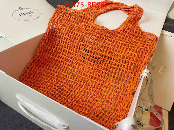 Prada Bags(4A)-Handbag-,what's best ,ID: BD782,$: 75USD