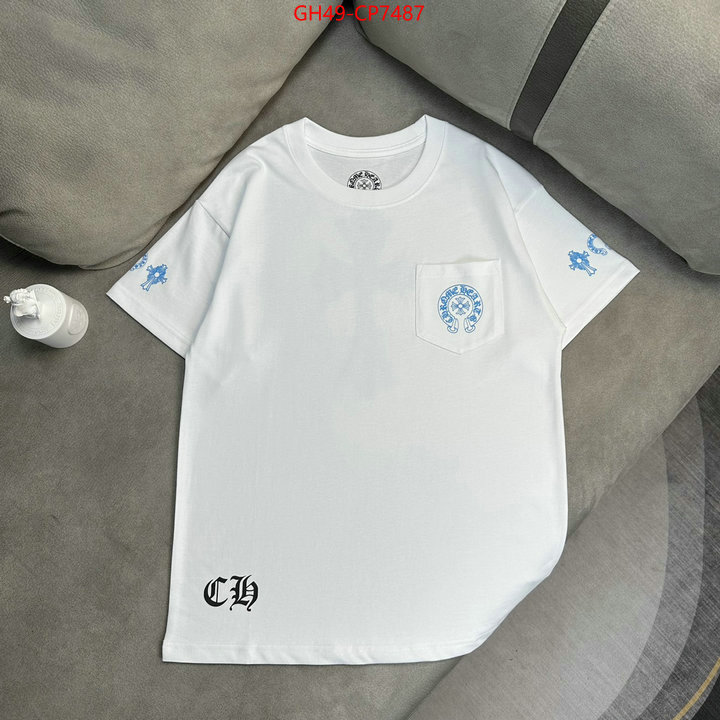 Clothing-Chrome Hearts,can you buy knockoff , ID: CP7487,$: 49USD