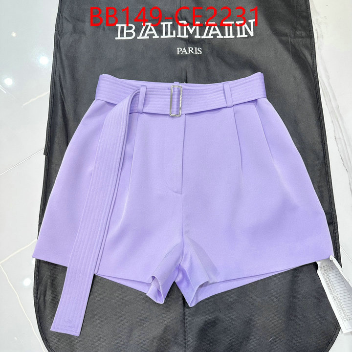 Clothing-Balmain,fake high quality , ID: CE2231,$: 149USD