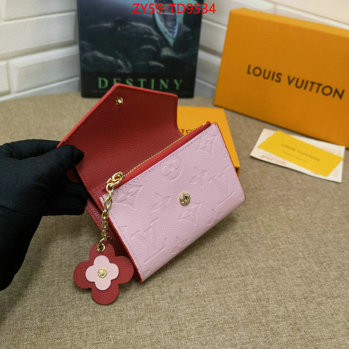 LV Bags(4A)-Wallet,luxury fashion replica designers ,ID: TD9534,$: 59USD