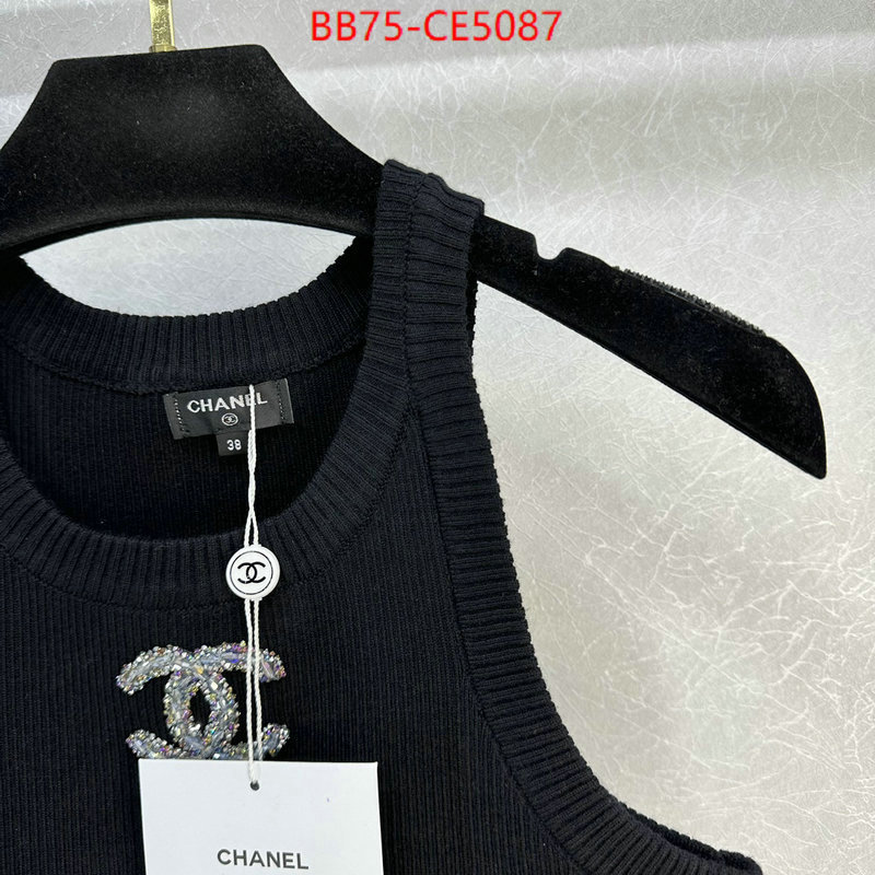 Clothing-Chanel,luxury shop , ID: CE5087,$: 75USD