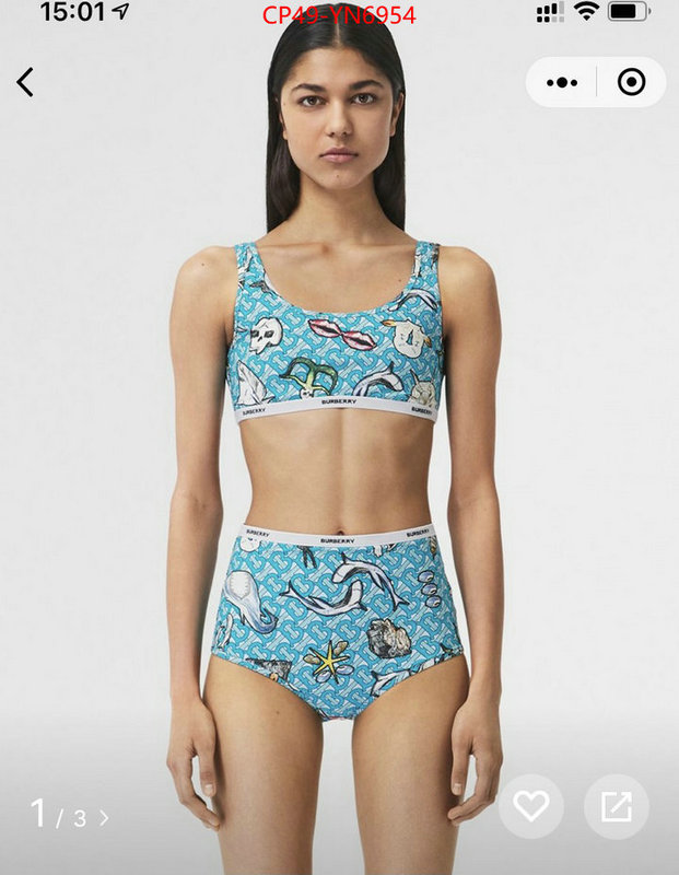 Swimsuit-Burberry,mirror quality , ID: YN6954,$: 49USD