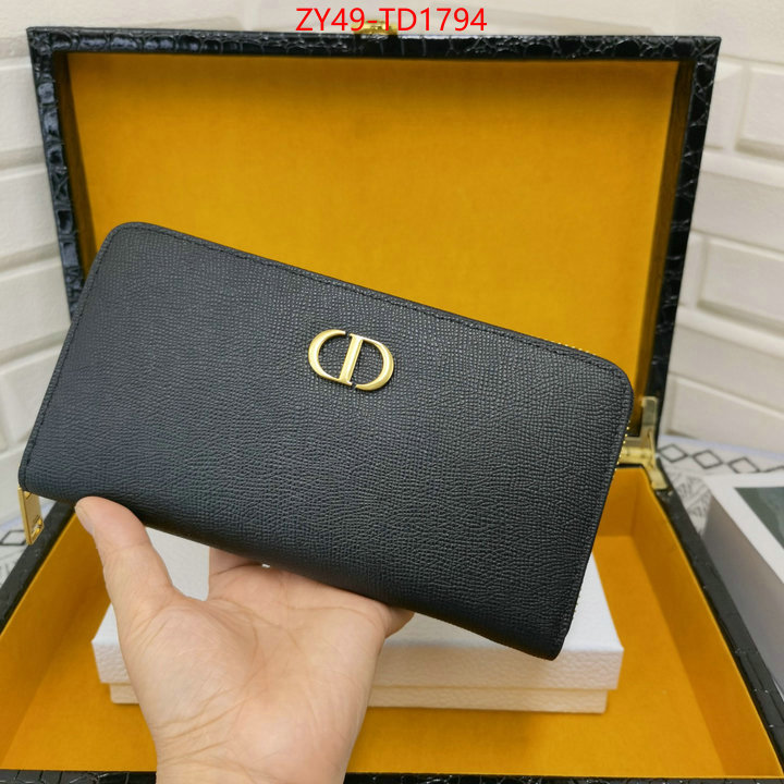 Dior Bags(4A)-Wallet-,ID: TD1794,$: 49USD