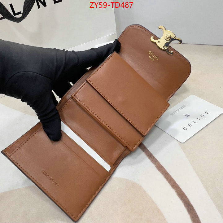 CELINE Bags(4A)-Wallet,outlet 1:1 replica ,ID: TD487,$: 59USD