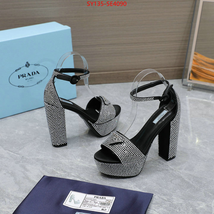 Women Shoes-Prada,mirror quality , ID: SE4090,$: 135USD