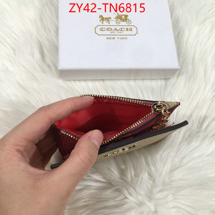 Coach Bags(4A)-Wallet,aaaaa+ class replica ,ID: TN6815,$: 42USD