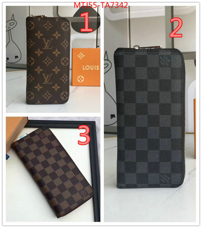 LV Bags(4A)-Wallet,ID: TA7342,$: 55USD