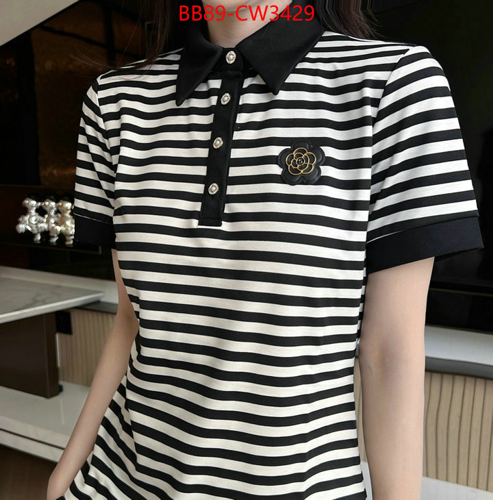 Clothing-Chanel,1:1 replica wholesale ,ID: CW3429,$: 89USD