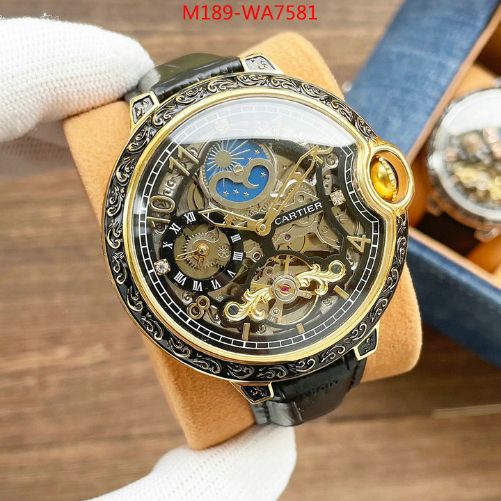 Watch(4A)-Cartier,best website for replica , ID: WA7581,$: 189USD