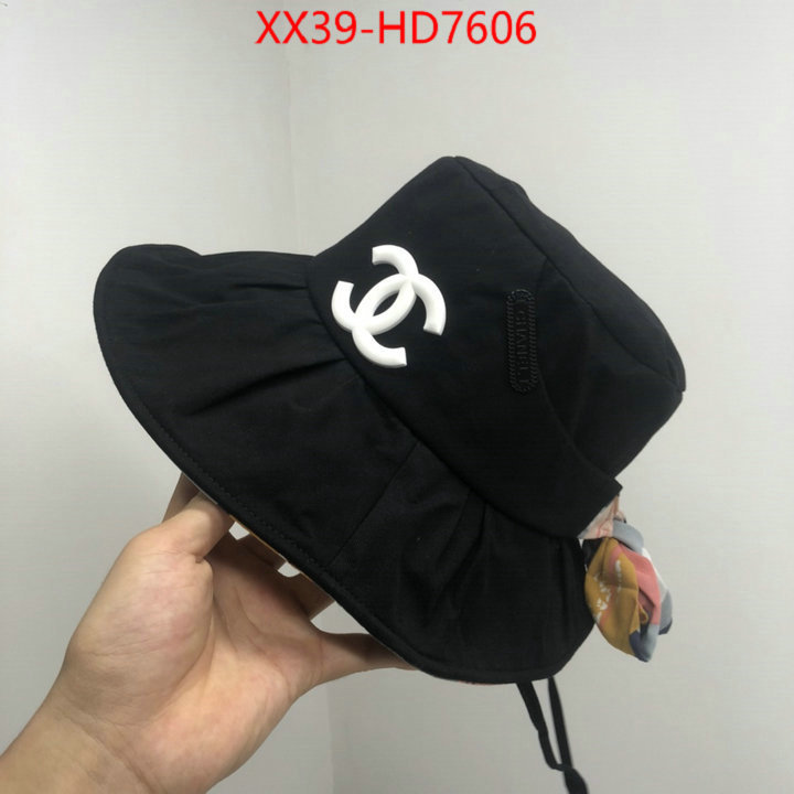 Cap (Hat)-Chanel,best replica new style , ID: HD7606,$: 39USD