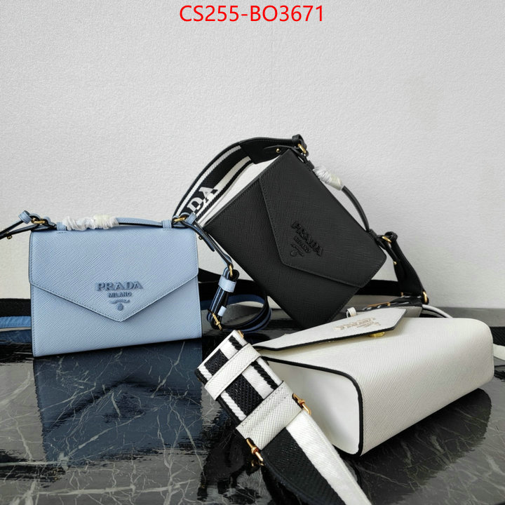 Prada Bags(TOP)-Diagonal-,ID: BO3671,$: 255USD