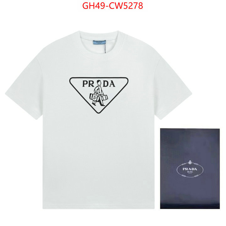 Clothing-Prada,high quality replica , ID: CW5278,$: 49USD