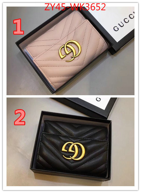 Gucci Bags(4A)-Wallet-,ID: WK3652,$:45USD