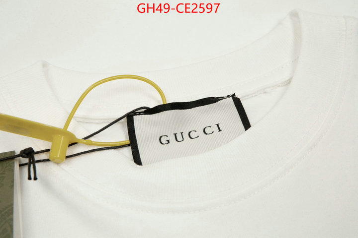 Clothing-Gucci,shop cheap high quality 1:1 replica , ID: CE2597,$: 49USD