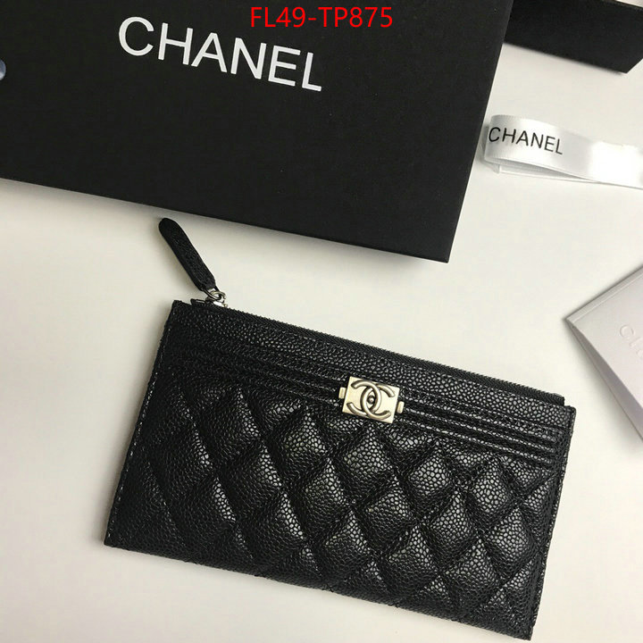 Chanel Bags(4A)-Wallet-,ID: TP875,$: 49USD