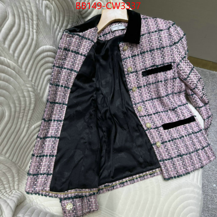 Clothing-Chanel,buy best high quality , ID: CW3337,$: 149USD