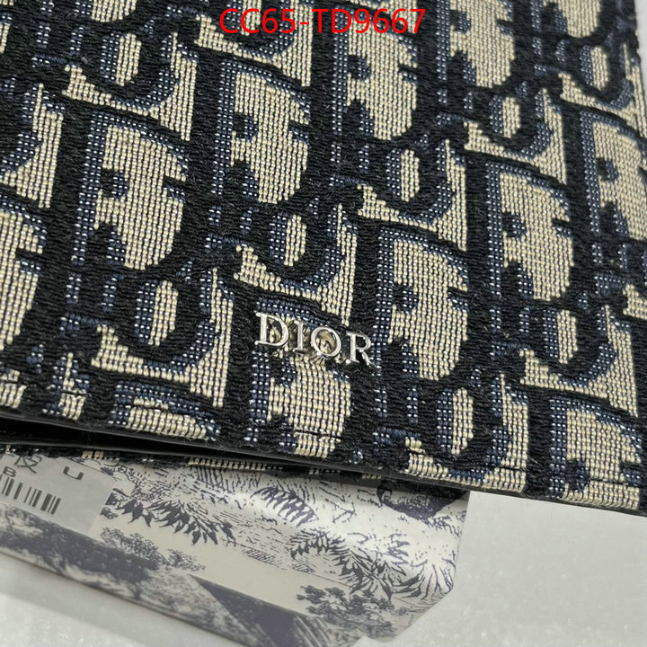 Dior Bags(TOP)-Wallet-,ID: TD9667,$: 65USD