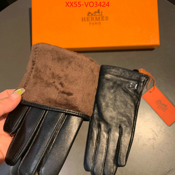 Gloves-Hermes,replica 1:1 , ID: VO3424,$: 55USD