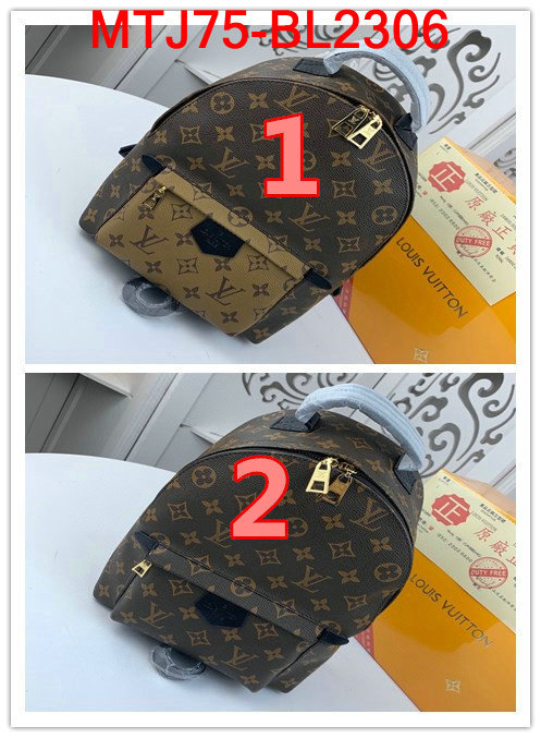 LV Bags(4A)-Backpack-,ID：BL2306,$:75USD