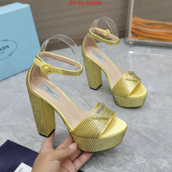 Women Shoes-Prada,mirror quality , ID: SE4090,$: 135USD