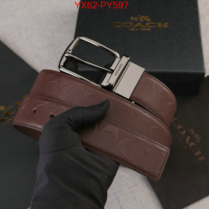 Belts-Coach,best quality designer , ID: PY597,$:62USD