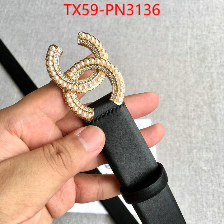 Belts-Chanel,the best affordable , ID: PN3136,$: 59USD