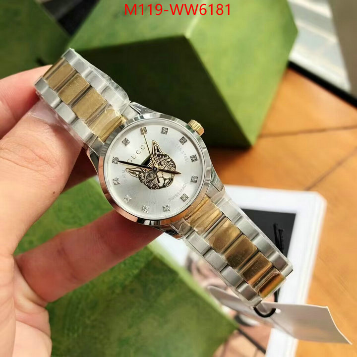 Watch(4A)-Gucci,designer wholesale replica ,ID: WW6181,$: 119USD