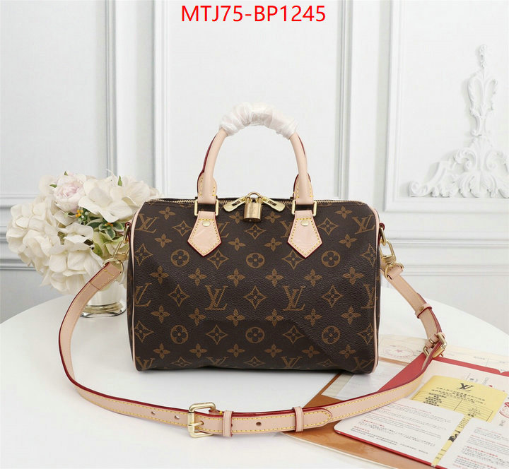 LV Bags(4A)-Speedy-,replica 1:1 ,ID: BP1245,$: 75USD