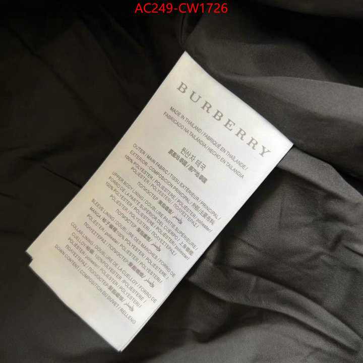 Down jacket Women-Burberry,mirror copy luxury , ID: CW1726,$: 249USD