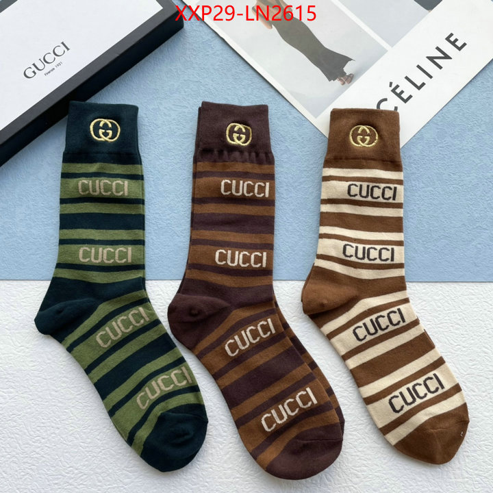 Sock-Gucci,shop the best high quality , ID: LN2615,$: 29USD