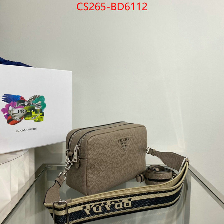 Prada Bags(TOP)-Diagonal-,ID: BD6112,$: 265USD