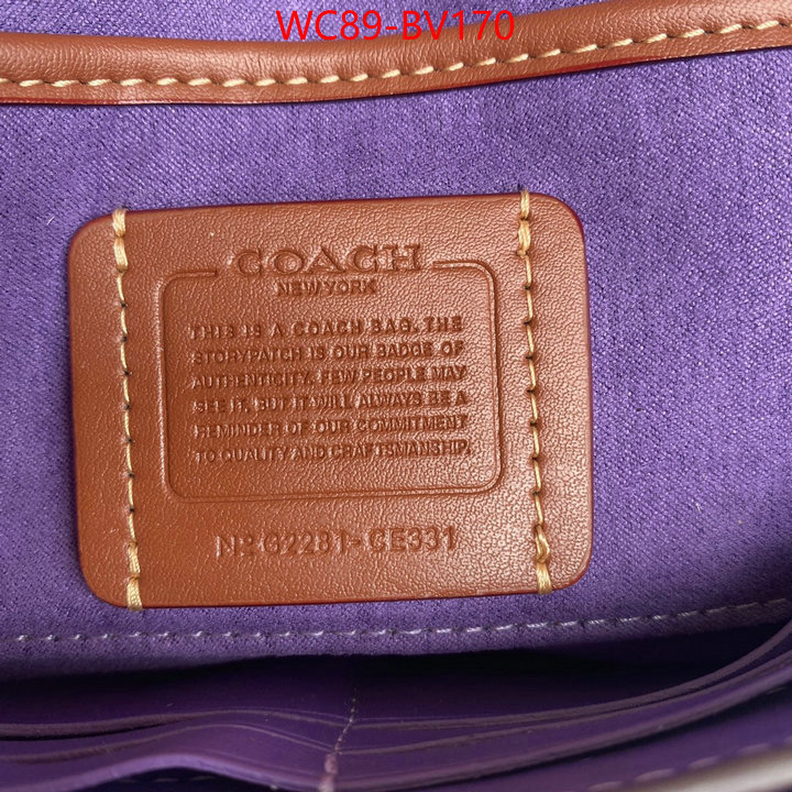 Coach Bags(4A)-Handbag-,2023 replica ,ID: BV170,$: 89USD